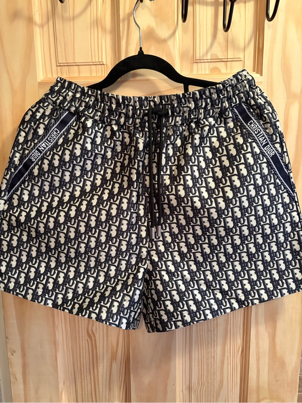 FASHION Women’s Navy and White Logo Shorts - Picture 2 of 7